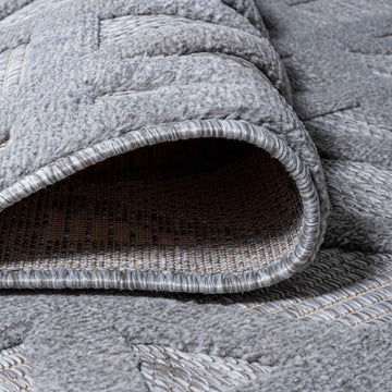 Talaia Neutral Geometric Indoor/outdoor Area Rug